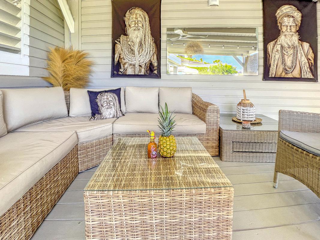 Location villa à la Baie Orientale Saint Martin_ Terrasse - 8